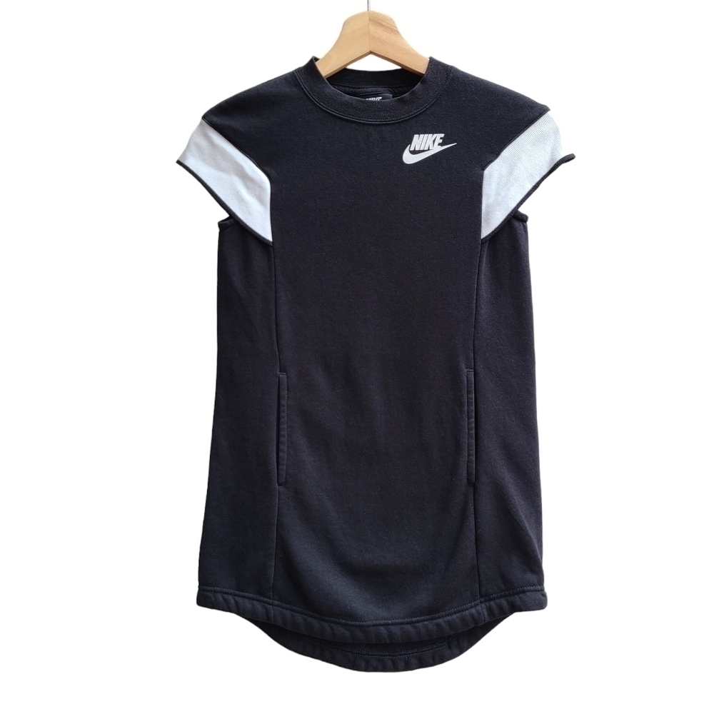 Nike Sweatshirt Dress with Kangaroo Pocket - Size Small Kids Athletic Dress